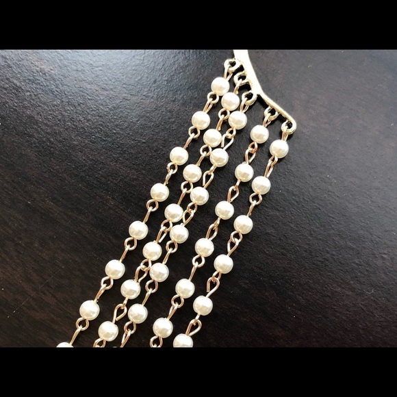 Pearl‎ Ear Cuff Non Pierced Earrings with Spike - Picture 3 of 4